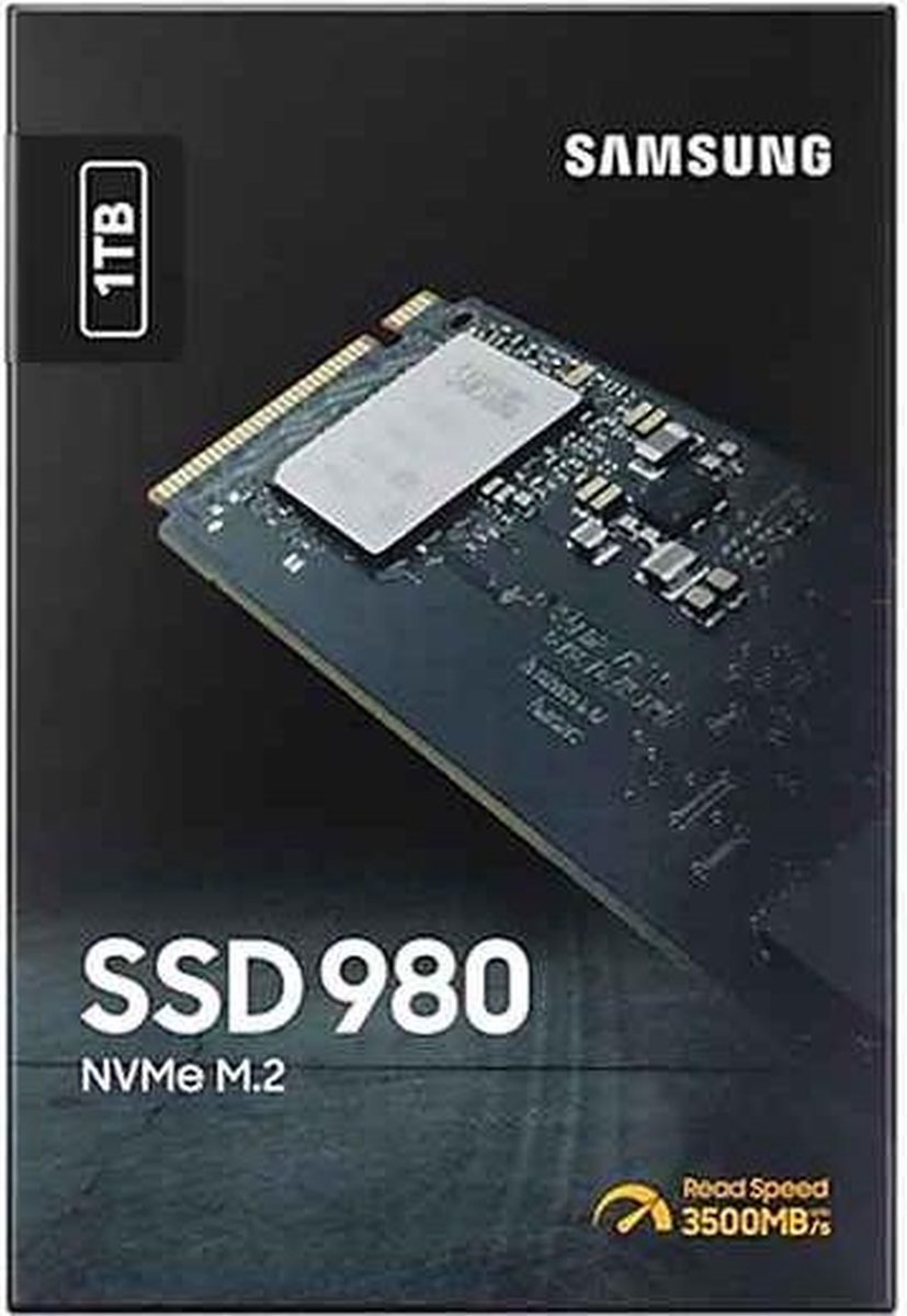 Samsung 980 - Interne SSD - PCIe 3.0 - NVMe M.2 - 1 TB | bol