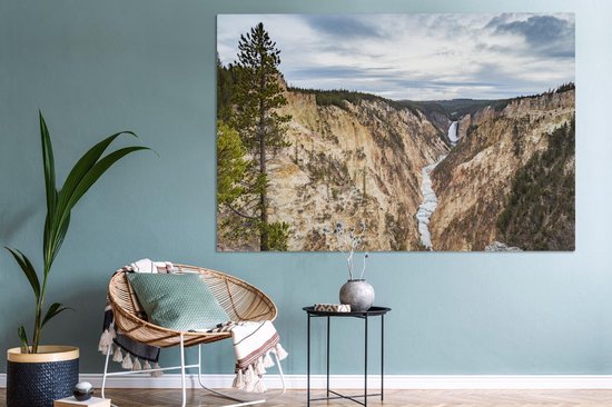 Yellowstone États-Unis Toile 180x120 cm - Tirage photo sur toile (Décoration murale salon / chambre) XXL / Groot format!