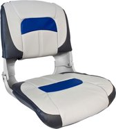 Waterside Luxus High Back Comfort Plus Boat Seat - Grijs/Blauw - Bootstoel - Blauw