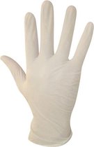 Wegwerp handschoenen - Latex handschoenen - Wit | Poedervrij - XL - doos 100 stuks