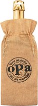Cadeauverpakking - fles - Beste Opa - Jute - 42 cm - Paper Dreams
