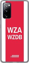 6F hoesje - geschikt voor Samsung Galaxy S20 FE - Transparant TPU Case - AFC Ajax - WZAWZDB #ffffff