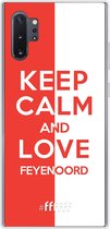 6F hoesje - geschikt voor Samsung Galaxy Note 10 Plus -  Transparant TPU Case - Feyenoord - Keep calm #ffffff