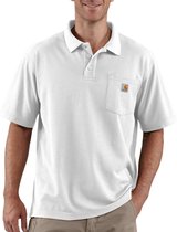 CARHARTT WORK POCKET POLO S/S WHITE TOPS POLO SHIRTS