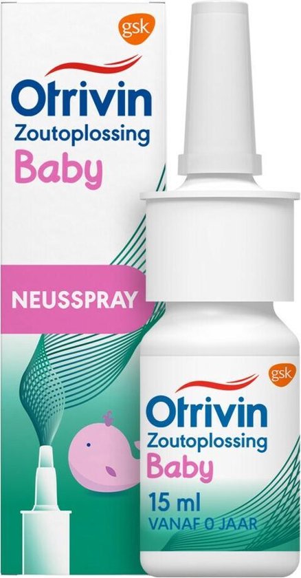 Otrivin Baby Zoutoplossing Neusspray bij verstopte neus 15 ml | bol.com