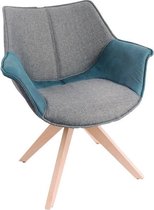 Feel Furniture - Bruce stoel - Grijs & Blauw