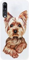 ADEL Siliconen Back Cover Softcase Hoesje Geschikt voor Huawei P20 Pro - Yorkshire Terrier Hond