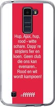 LG K10 (2016) Hoesje Transparant TPU Case - AFC Ajax Clublied #ffffff