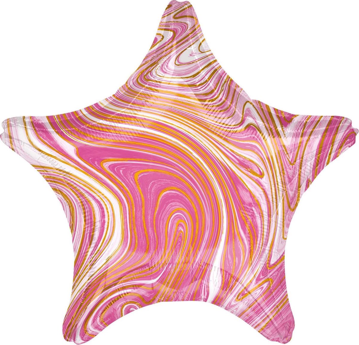 Amscan Folieballon Pink Star 45 Cm Metallic