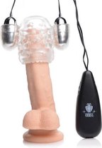 Dual Vibrerende Eikelstimulator - Toys voor heren - Kunstvagina - Transparant - Discreet verpakt en bezorgd