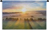 Tapisserie Calme - Lever de soleil coloré sur un paysage calme Tapisserie coton 60x40 cm - Tapisserie avec photo