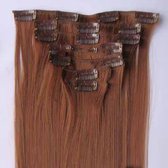 Clip in hairextensions 7 set straight rood - 30#