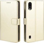 Voor ZTE Blade A5 2020 Retro Crazy Horse Texture Horizontale flip lederen tas met houder & kaartsleuven & fotolijst (goud)