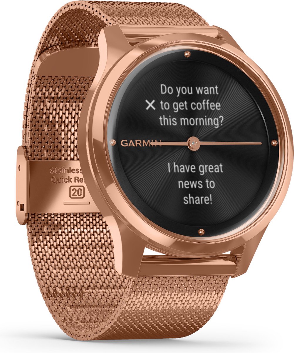 garmin vivomove style rose