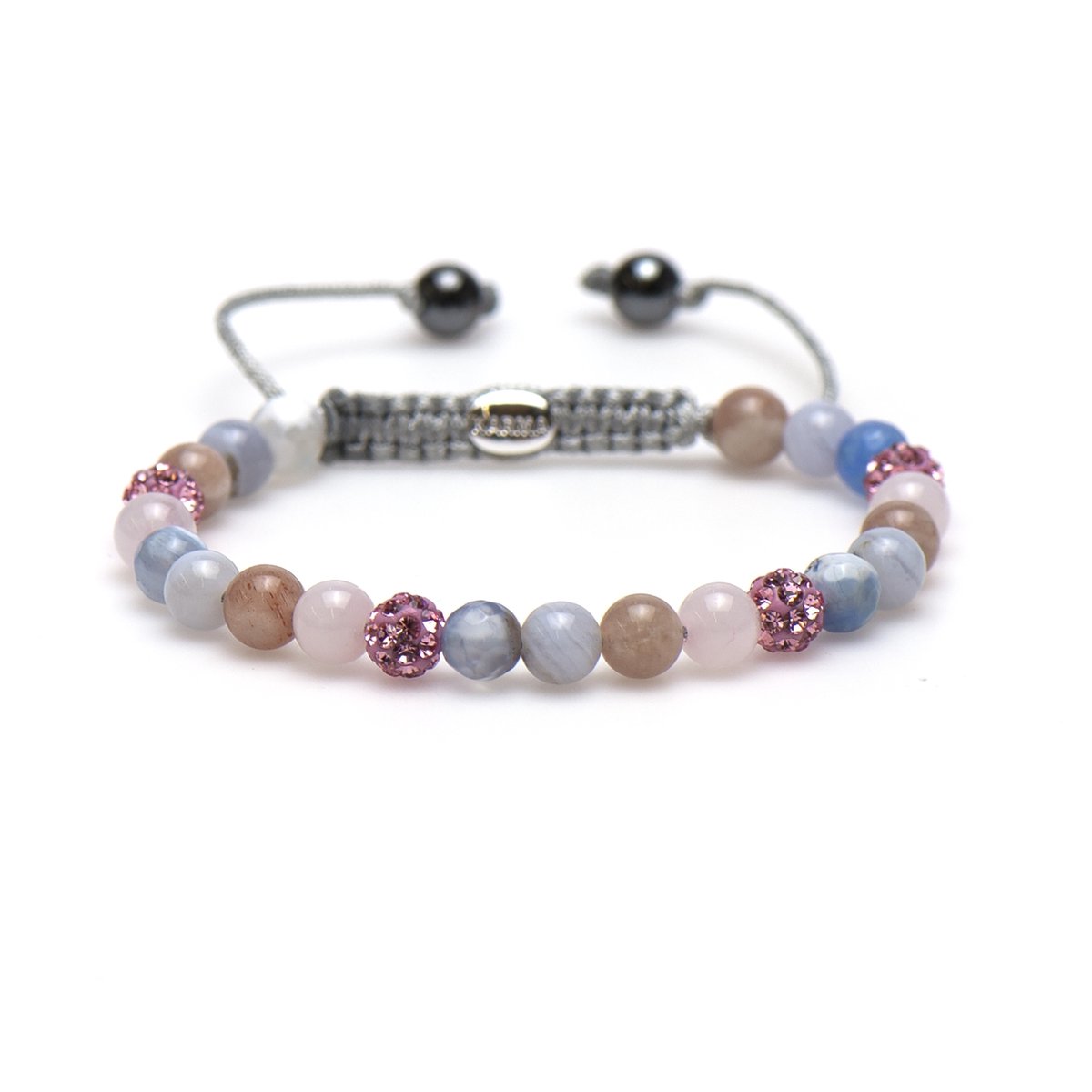 Karma Spiral Dames Armband Zilver - Meerkleurig