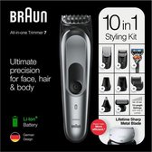 Bol.com Braun Multigroomer 7221 - 10 in 1 Trimmer - Baardtrimmer Haartrimmer Bodygroomer aanbieding
