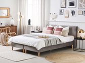 Beliani MARQUISE - Boxspring - grijs - fluweel