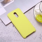 Ultradunne vloeibare siliconen valbestendige beschermhoes voor OnePlus 7 (geel)