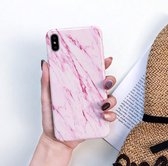 Volledige dekking Glossy Marble Texture Schokbestendige TPU Case voor iPhone XS Max