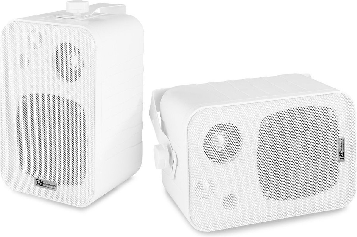 Speakerset - Power Dynamics BV40W Witte speakerset voor 100V geluidsinstallatie - 50W