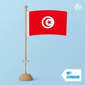 Tafelvlag Tunesie 10x15cm | met standaard