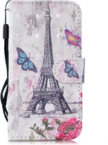 Samsung Galaxy Note 10 Plus Hoesje - Mobigear - Design Serie - Kunstlederen Bookcase - Eiffel Tower - Hoesje Geschikt Voor Samsung Galaxy Note 10 Plus