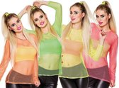 Boland - Visnet shirt - Geel,Neon - M/L - Volwassenen - Danser/danseres