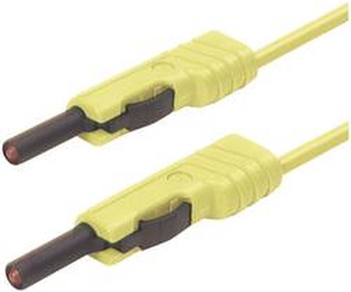 Hirschmann Test & Measurement MLB 50/1 V ge Meetsnoer Banaanstekker 4 mm Banaanstekker 4 mm 0.50 m Geel 1 stuk(s)