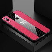 Voor Xiaomi Redmi Note 7 XINLI stiksels textuur schokbestendige TPU beschermhoes (rood)