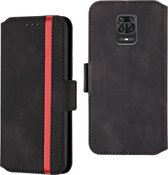 Voor Xiaomi Redmi Note 9 Pro / Note 9S / Note 9 Pro Max Retro Frosted Oil-side horizontale flip lederen tas met houder en kaartsleuven (zwart)