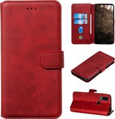 Voor Motorola MOTO G8 / P40 Power / One Action Classic Calf Texture Horizontal Flip PU lederen tas, met houder & kaartsleuven & portemonnee (rood)