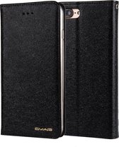 Voor iPhone 8 Plus & 7 Plus CMai2 Zijde Textuur Horizontaal Flip Leren Case met Houder & Kaartsleuven & Fotolijst & Portemonnee (Zwart)