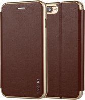 Voor iPhone 8 Plus & 7 Plus CMai2 Linglong Series PC + PU horizontale flip lederen tas met houder en kaartsleuf (bruin)