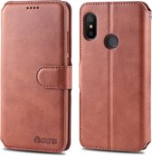 Voor Geschikt voor Xiaomi Redmi Note 6/6 Pro AZNS kalf textuur magnetische horizontale Flip PU lederen tas met houder & kaartsleuven & fotolijst (geblazen)
