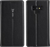 Voor Galaxy Note 9 GEBEI PU + TPU horizontale flip beschermhoes met houder en kaartsleuven (zwart)