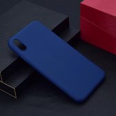 Voor iPhone XS Max Candy Color TPU Case (blauw)