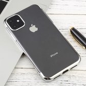 Voor iPhone 11 transparante TPU anti-drop en waterdichte mobiele telefoon beschermhoes (zilver)