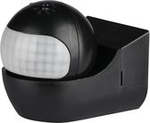 Bewegingssensor - Nicron Antra - Opbouw Rond - Mat Zwart - Kunststof - 180°
