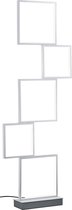 LED Vloerlamp - Nitron Soranto - 34W - Warm Wit 3000K - Dimbaar - Rechthoek - Mat Grijs - Aluminium