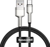 Baseus Cafule Series USB naar USB-C Kabel Metaal 40W 1m Zwart