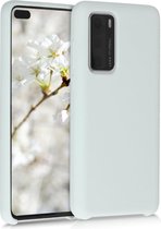 kwmobile telefoonhoesje voor Huawei P40 - Hoesje met siliconen coating - Smartphone case in mat lichtgrijs