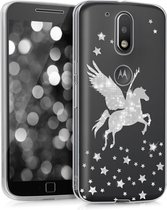 kwmobile telefoonhoesje voor Motorola Moto G4 / Moto G4 Plus - Hoesje voor smartphone - Pegasus design