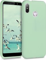 kwmobile telefoonhoesje voor HTC U12 Life - Hoesje voor smartphone - Back cover in mat mintgroen