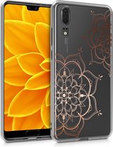 kwmobile telefoonhoesje voor Huawei P20 - Hoesje voor smartphone - Bloementweeling design