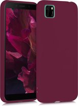 kwmobile telefoonhoesje voor Huawei Y5p - Hoesje voor smartphone - Back cover in bordeaux-violet