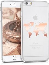 kwmobile telefoonhoesje voor Apple iPhone 6 Plus / 6S Plus - Hoesje voor smartphone - Wereldkaart design
