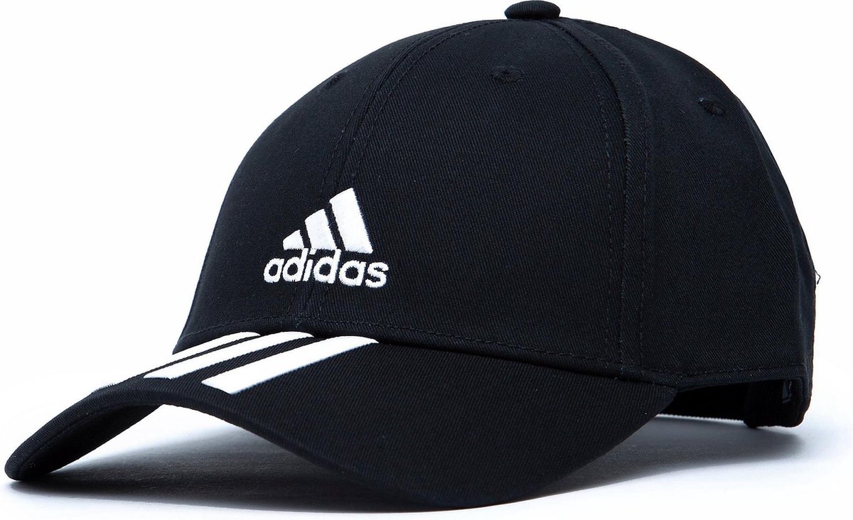 adidas Sportswear Baseball 3-Stripes Twill Pet - Unisex - Zwart -  Volwassenen (M/L) | bol.com