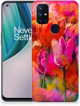 Smartphone hoesje OnePlus Nord N10 5G Silicone Case Tulips