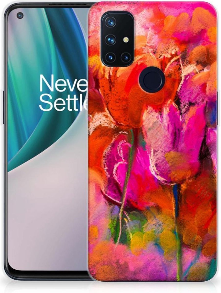 Hoesje maken OnePlus Nord N10 5G Tulips
