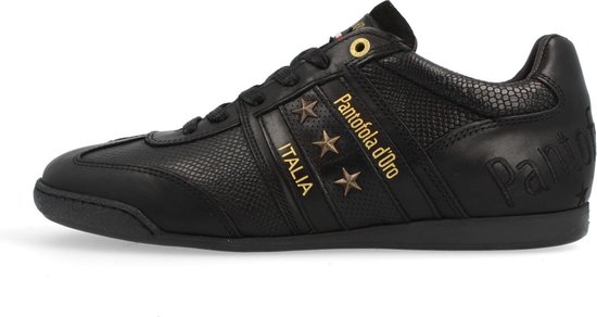 Pantofola d'Oro Imola Stampa Sneakers - Heren Leren Veterschoenen - Zwart -  Maat 41 | bol.com